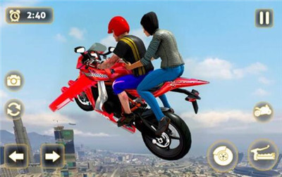 飞行摩托车出租车驾驶游戏加强版下载