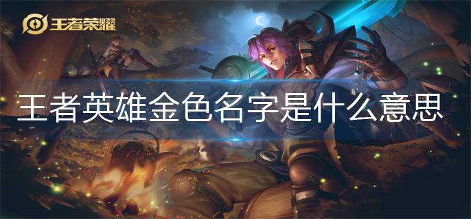 王者荣耀英雄金色名字是什么意思(英雄金色名字解析)
