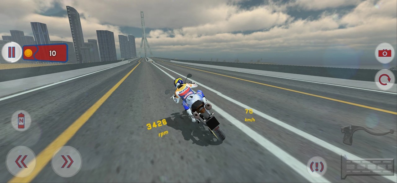 快速摩托车司机游戏截图（1）
